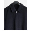 Men Black Cashmere Coat